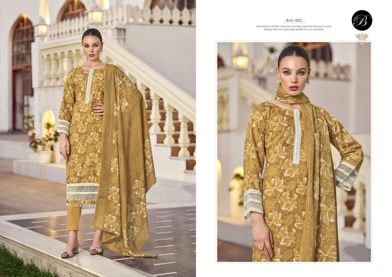 Flamingo Vol 2 By Belliza Cotton Printed Dress Material Exporters In India